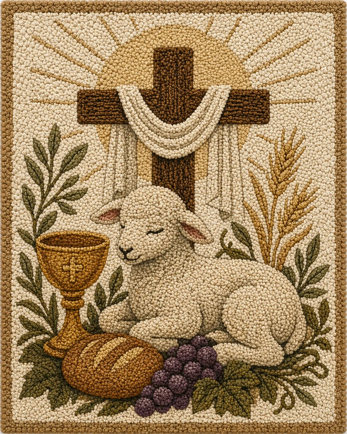 Desenho de tapete para Corpus Christi